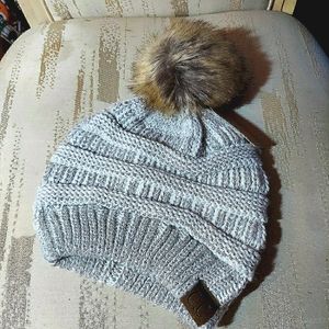 NWT Pom Pom Hat